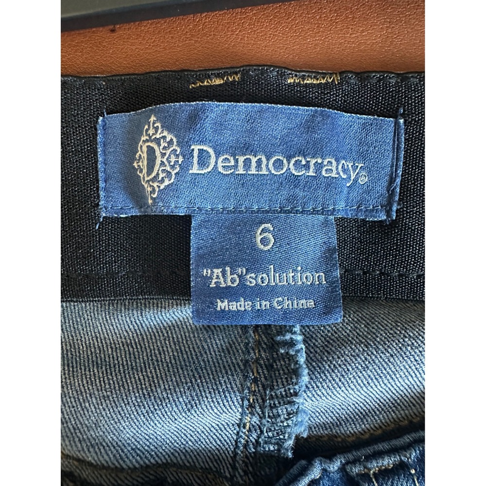Democracy Jeans Women 6 Blue Excellent Ab solution Skinny High Rise Stretch - Picture 4 of 11